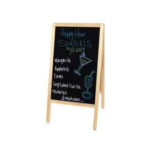 Marker Board A-Frame 39-1/2" x 20-14" - Natural