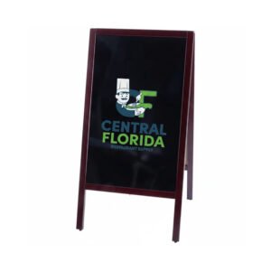 Marker Board A-Frame 39-1/2" x 20-14" - Mahogany