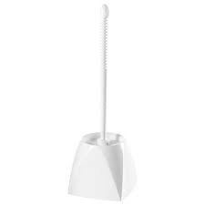 Toilet Bowl Brush with Caddy, PP, White