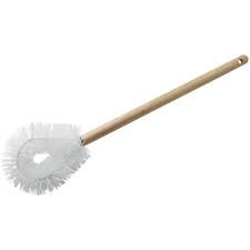 Toilet Brush, 21"L Wood Handle