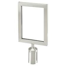 Crowd Control Stanchion - Sign Frame - S/S